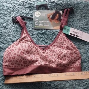 Kindly Women's Mauve Leopard Print Bralette
